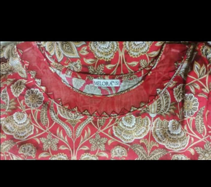 Print Lawn with Embroidery Laes