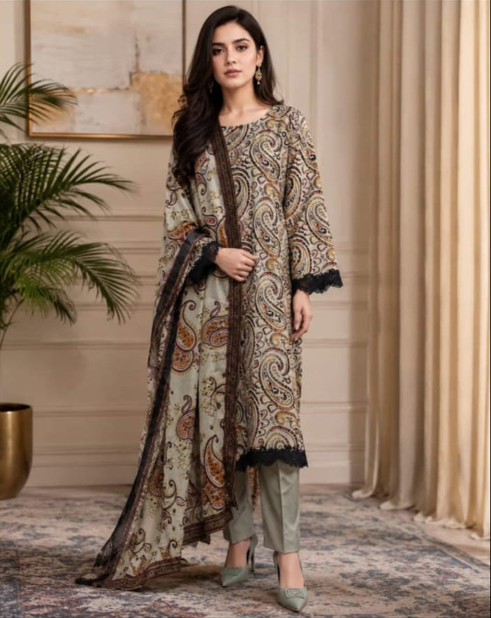 Printed Embroidery Lawn Collection