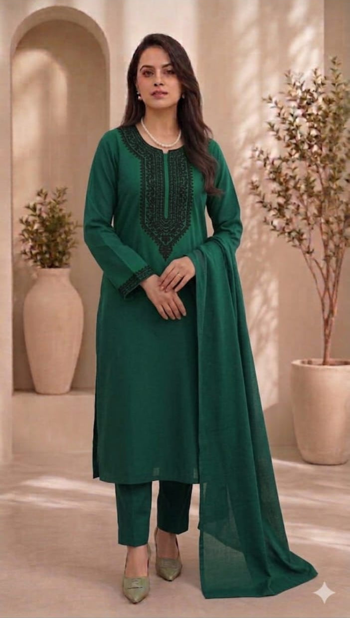 Solid embroidery lawn